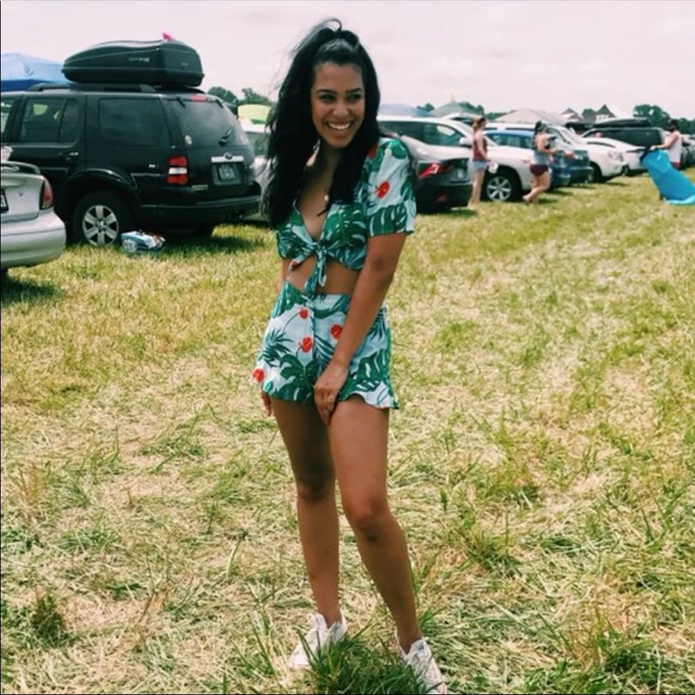 Floral Tropical Zara Two Piece Set
